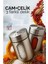 Bx Cam+Çelik Tuzluk Biberlik Karabiberlik 3 Farklı Delikli 2 Li Set 1