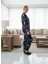 Kadın Lacivert Peluş Pijama Takımı 2