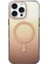 iPhone 16 Pro Max Uyumlu Kılıf Toros M-Safe Şarj Özellikli Transparan Renk Geçişli Silikon Gold 1
