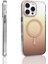 iPhone 16 Pro Max Uyumlu Kılıf Toros M-Safe Şarj Özellikli Transparan Renk Geçişli Silikon Gold 2