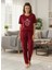 Kadın Bordo Sweet Little Princes Pijama Takımı 1