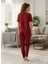 Kadın Bordo Sweet Little Princes Pijama Takımı 4