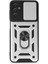 Bfs Samsung Galaxy M14 5g Kılıf Pars Lens Yüzüklü Silikon - Gümüş 1