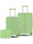 Joya Pc Policarbon 3'lü Valiz Seti (Kabin Orta ve Makyaj) Yeşil 1
