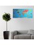 Renkli atlas Dünya haritası Manyetik Yapıştırıcı Gerektirmeyen Duvar Stickerı 118 cm * 56 cm (4915) 3