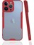 Bfs iPhone 13 Pro Kılıf Platin Silikon - Kırmızı 1