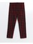 Yeni Sezon Standart Kalıp Ekose Polar Pijama Alt 5