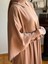 Açık Camel Pelerinli Elbise 5084 1