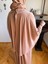 Açık Camel Pelerinli Elbise 5084 4