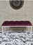 Beyaz Boyalı - L - Ayaklı 100 cm x 38 cm Oturak - Bench - Makyaj Taburesi - Makyaj Oturak Bordo Renk 100 x 40 Boyut/ebat 2