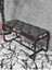 Beyaz Boyalı - L - Ayaklı 100 cm x 38 cm Oturak - Bench - Makyaj Taburesi - Makyaj Oturak Bordo Renk 100 x 40 Boyut/ebat 5