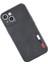 Bfs iPhone 13 Mini Kılıf Loop Deri Silikon - Siyah 2