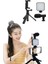 Tripod Telefon Tutucu Kumandalı Mikrofon LED Işık Vlog Video Kayıt 4