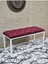 Beyaz Boyalı Diktörtgen 100 cm x 40 cm Oturak Puf - Bench - Makyaj Oturağı - Oturak Bordo Renk 100 x 40 Boyut/ebat 1