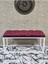 Beyaz Boyalı Diktörtgen 100 cm x 40 cm Oturak Puf - Bench - Makyaj Oturağı - Oturak Bordo Renk 100 x 40 Boyut/ebat 2
