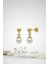 925 Ayar Gümüş Inci Küpe 6 mm Gold Renk 2