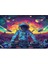 Uzayda Parti, Dj Astronot Duvar Örtüsü Duvar Halısı Wall Tapestry 4