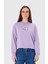 Nakışlı Organik Pamuklu Crop Sweatshirt 1