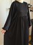 Siyah Balon Kollu Oversize Elbise 5096 1
