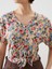 Yeni Sezon V Yaka Çiçekli Bluz 3