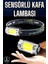 Kafa Lambası El Fenerli Kamp Lambası USB Şarjlı Esnek Lamba 2