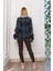 Baklava Desen Salaş Oversize Yün Hırka 27331 4