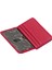 Hakiki Deri Bol Kart Bölmeli Unisex Kartlık - Kırmızı 3