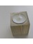 10 Adet Tekli Doğal Ahşap Küp Mumluk 6 x 6 cm Mum Dahil) 2