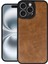 Bfs iPhone 16 Pro Max Kılıf Aras Deri Kapak - Taba 1