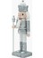 Beyaz&gümüş Asalı Stantlı Nutcracker 25 cm 2