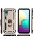 Bfs Samsung Galaxy A02 Kılıf Sofya Yüzüklü Silikon Kapak - Gold 3