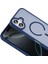 iPhone 17 Uyumlu Kılıf Magsafeli Mat Arka Yüzey Sio Kapak Lacivert 2