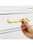Mobilya Mutfak Dolabı Çekmece Dolap Kapak Kulpu Düz Metal Kulp Kulbu Kulpları 160 mm Gold 5