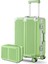 Joya Pc Policarbon 2'li Valiz Seti (Kabin ve Makyaj) Yeşil 2