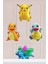 4lü Pokemon Folyo Balon Paketi - Charmander Squirtle Pikachu Bulbasaur Balon Paketi 4lü 1