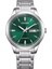 NY4058-79XC Erkek Kol Saati | 40 mm Gümüş Paslanmaz Çelik Kasa, Yeşil Kadran, Otomatik Mekanizma 1