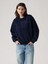 Kadın Lacivert Bisiklet Yaka Sweatshirt A7288-0086 1