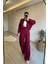 Kadın Fermuarlı Oversize Sweat ve Yüksek Bel Eşofman Takımı NM018 2
