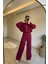 Kadın Fermuarlı Oversize Sweat ve Yüksek Bel Eşofman Takımı NM018 3