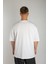 Beyaz Oversize Basic Unisex Tişört 2
