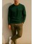 Erkek Mevsimlik Salaş Uzun Kol Yeşil Sweatshirt 6