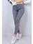 Kadın Ramrod Gri Süper Skinny Kot Pantolon Toparlayıcı Esnek Jean Kumaşı ile Şık Model 7
