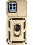 Bfs Samsung Galaxy M33 Kılıf Pars Lens Yüzüklü Silikon - Gold 1
