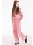 Pembe Yazı Baskılı Kargo Cep Detaylı Kız Çocuk Takım 22776 1