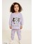 Lila Kedi 4-6 Yaş Çocuk Pijama Takımı 1