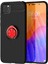 Bfs Huawei Y5P Kılıf Range Yüzüklü Silikon - Siyah-Kırmızı 1