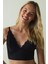 Siyah Brode Detaylı Balensiz Push Up Bralet 2