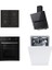 4'lü Ankastre Set Siyah (HWOS2BFA2H4A-HAVG5BF4S2B/1-HADG6DCS56B-XS 6B0S3FSB) 1
