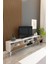 Model Z 150 cm Tv Ünitesi – Dekoratif Raflı Televizyon Ünitesi Iki Kapaklı Modern Tv Sehpası | Televizyon Konsolu 2