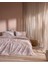 Perline Çift Kişilik %100 Pamuk Ranforce Baskılı Nevresim Takımı - Pudra 1